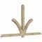 Ekena Millwork Redmond Rough Sawn Timber Gable Bracket, Douglas Fir, 96"W x 52"H x 4"D x 4"F, 13/12 Pitch GBW096X52X0404RED00RDF - alternate 3